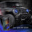 XKGLOW XK-7RING-KIT 2pc 7" RGB LED External Jeep Halo Ring XKchrome Bluetooth App Controlled Kit w/ Turn Signal and DRL Function